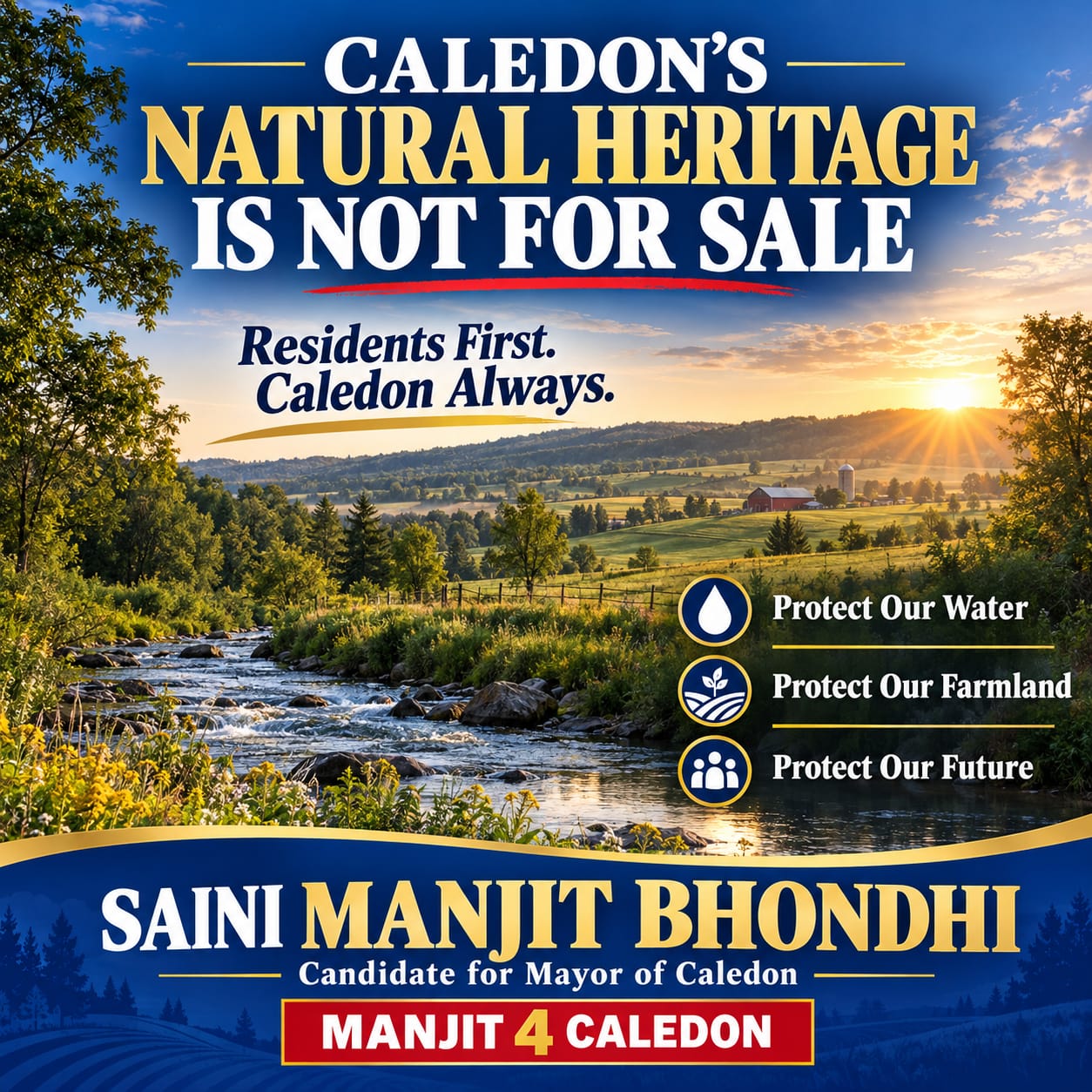 Caledon’s Natural Heritage Is Not for Sale: Residents First, Caledon Always